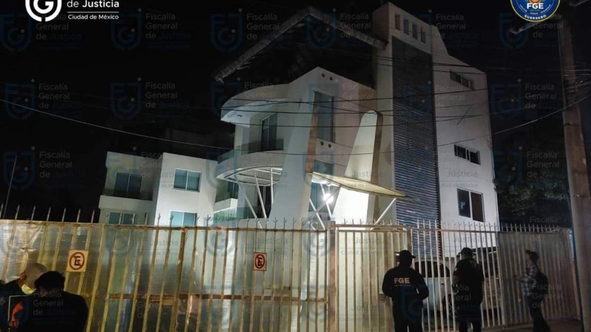 Uno de los inmuebles cateados  en Acapulco