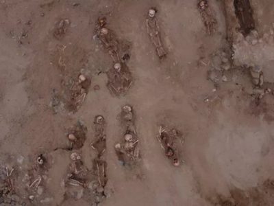 Encuentran restos de 43 niños presuntamente sacrificados por una cultura preinca en el norte de Perú