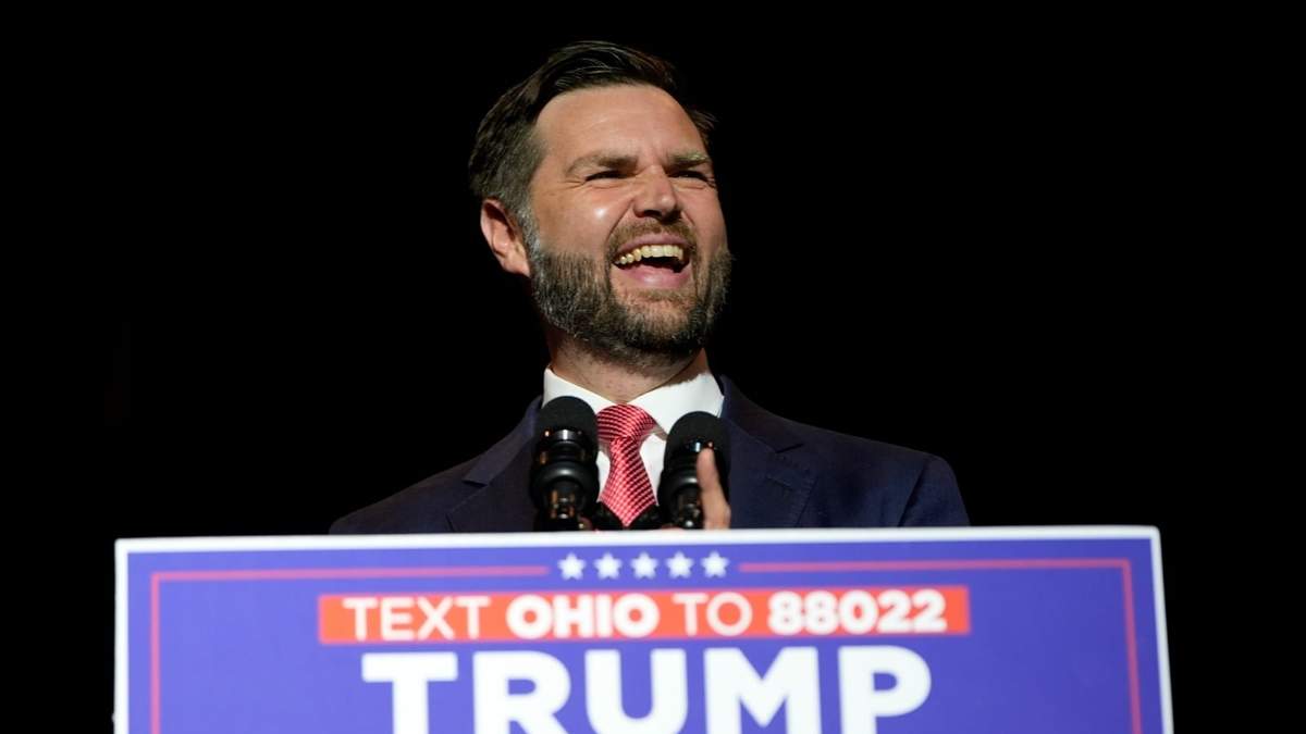 El senador JD Vance en su primer acto de campaña en solitario