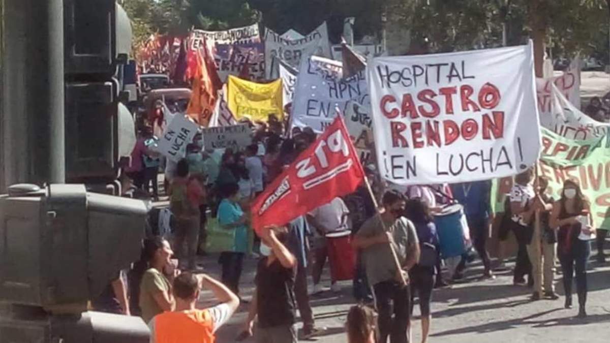 Movilización del personal de Salud de Neuquén. Fuente: (Twitter)