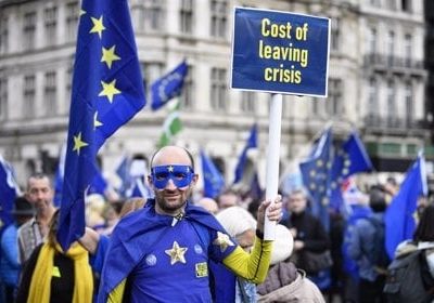 Miles de manifestantes piden en Londres la reincorporación de Reino Unido a la UE