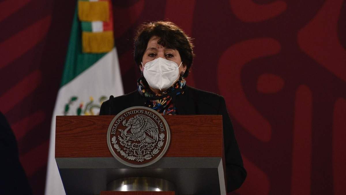 La secretaria de Educación, Delfina Gómez