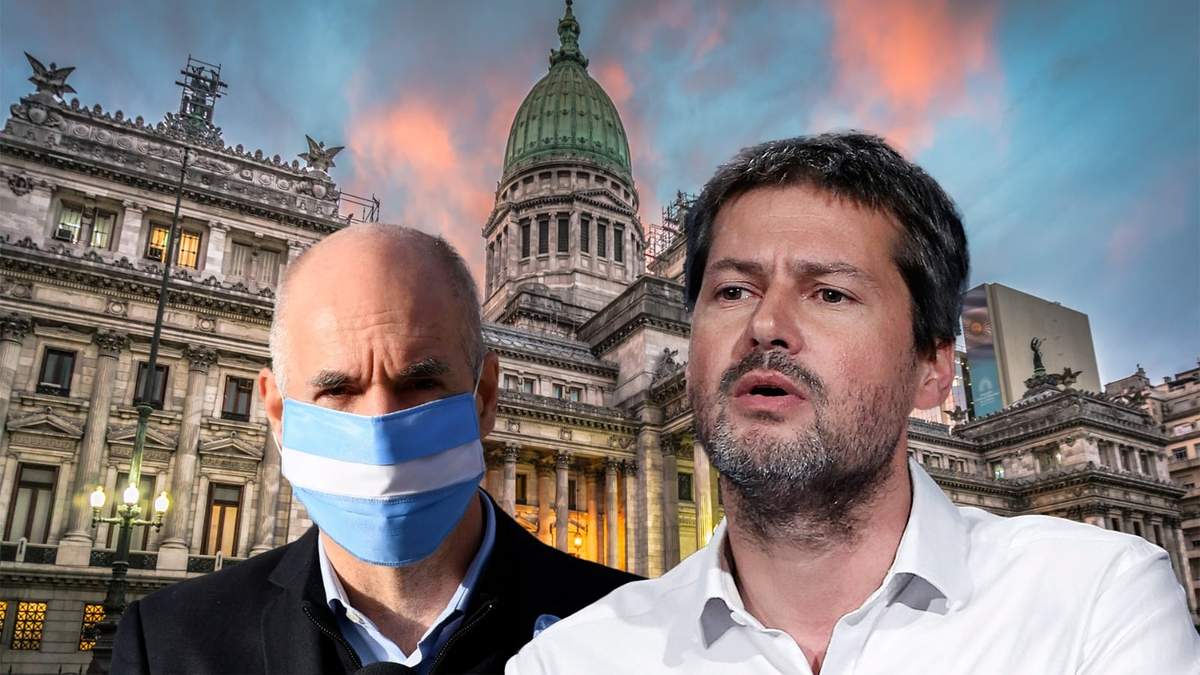 Matías Lammens y Horacio Rodríguez Larreta. Fuente: (Minuto Neuquén)