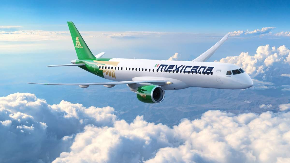 Avión Embraer de Mexicana de Aviación