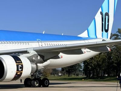 Aerolíneas Argentinas presentó un avión inspirado en la Selección
