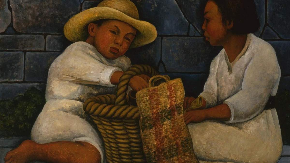 “Niños almorzando” (1935), de Rivera