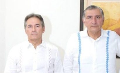 El Abuelo y su exjefe Adán Augusto López Foto tabasco.gob.mx