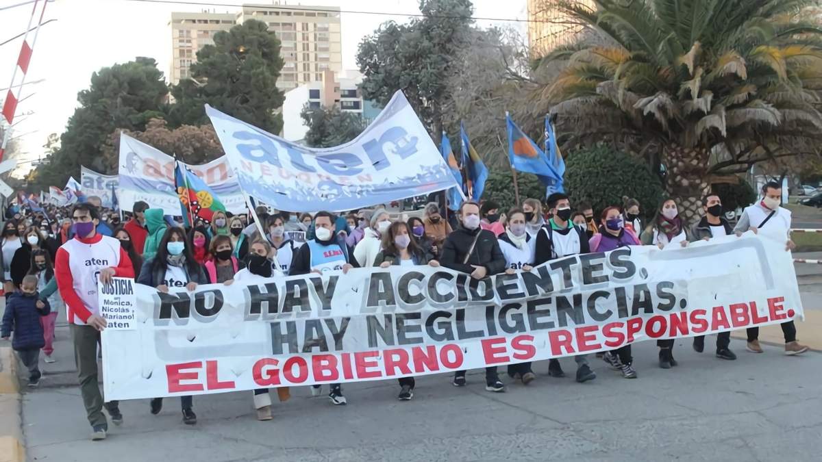Movilización de ATEN. Fuente: (Twittter)