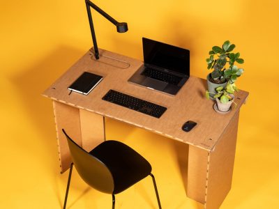 Tranformá tu escritorio como si fueras un profesional, con cajas y otros objetos que tenés dando vuelta por casa