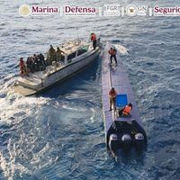 Con información de EU, la Marina intercepta semisumergible con cuatro toneladas de cocaína (Video)