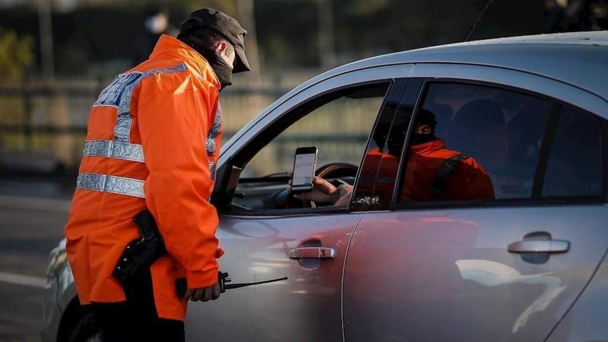 Control policial en el AMBA. Fuente: (Twitter)