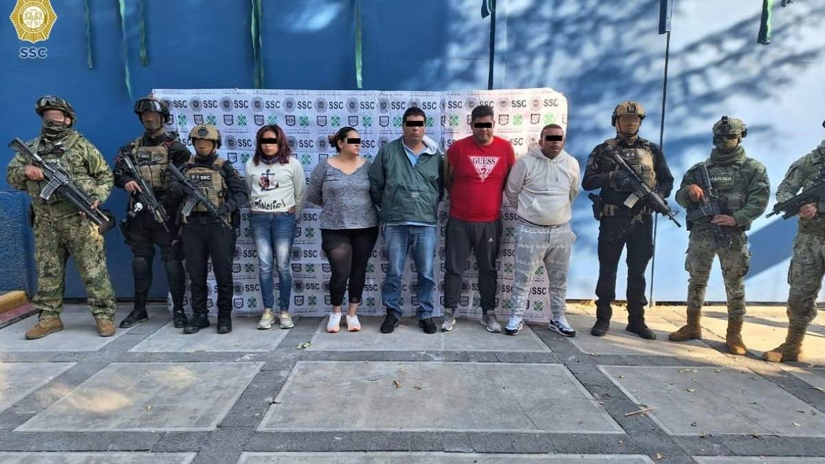 Cinco de los seis detenidos en los tres cateos realizados