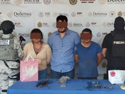 Detienen a tres personas por fabricar perfumes con explosivos en Veracruz