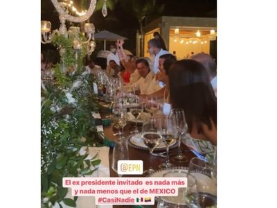 Influencer graba a Peña Nieto en exclusiva boda en República Dominicana