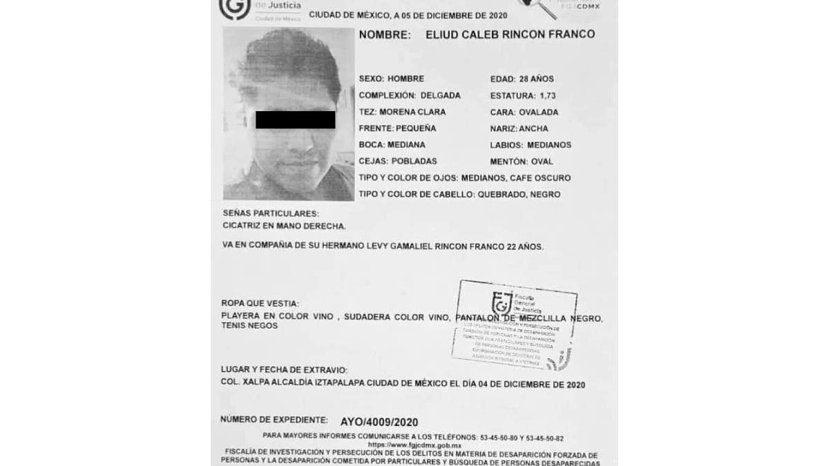 Eliud Caleb fue hallado muerto en una casa en Xochimilco