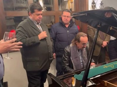 El diputado Pedro Haces organiza lujosa fiesta privada con concierto de Raúl Di Blasio (Video)