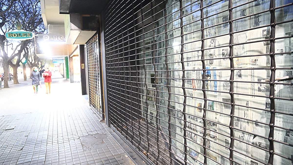 Locales comerciales cerrados por la pandemia. Fuente: (Twitter)