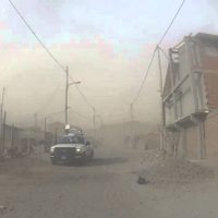 Zapala castigada por fuertes ráfagas de viento que superan los 120 km/hora