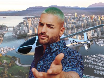 Una exclusiva forma de viajar: Maluma conoce el mundo a bordo de un jet y de un helicóptero