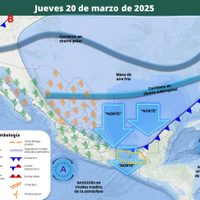 Masa de aire frío se extenderá el jueves y provocará lluvias en la mitad del país