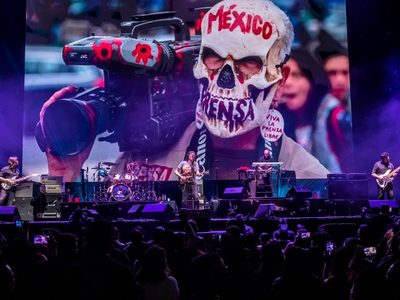 Caifanes protesta contra feminicidios y asesinatos a periodistas