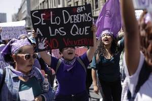 Miles de mujeres marcharon para exigir justicia, en el marco del Día Internacional de la Mujer 2023