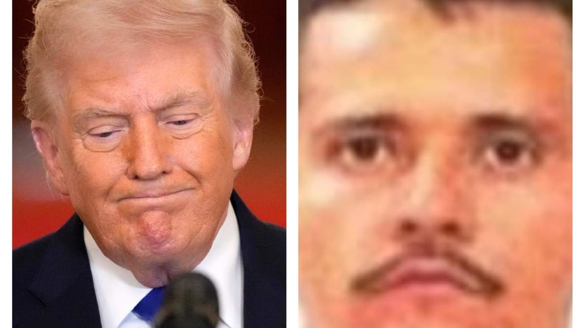 El presidente Donald Trump y El Mencho