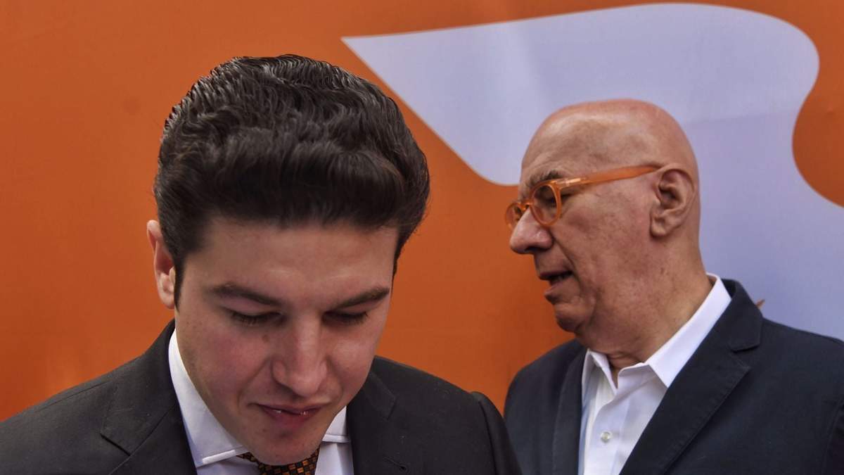 Samuel García, gobernador de NL, y Dante Delgado, dirigente de MC
