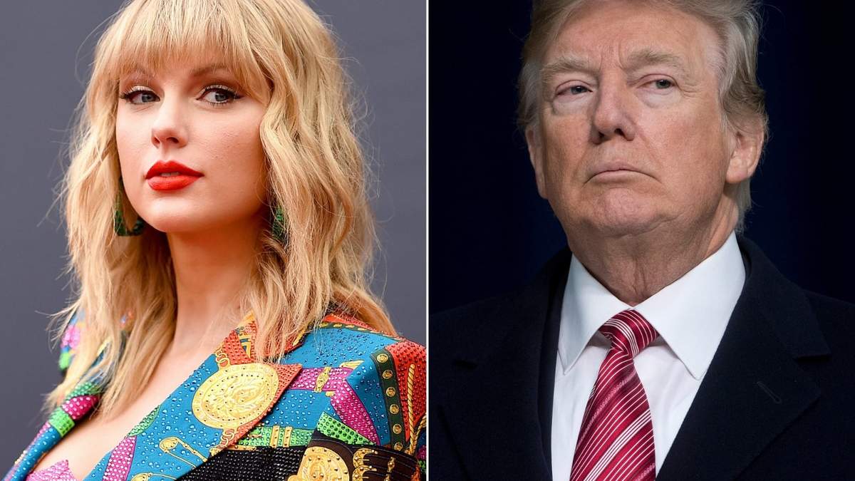Taylor Swift y Donad Trump. Fuente: (Twitter)