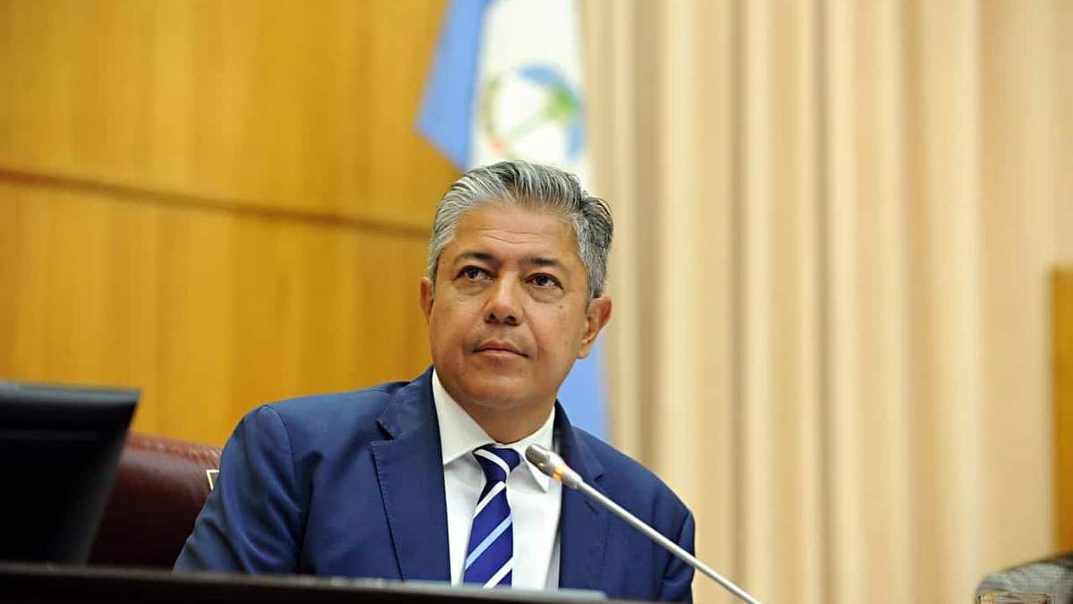 El candidato del MPN, Rolando Figueroa. Fuente: (Twitter)