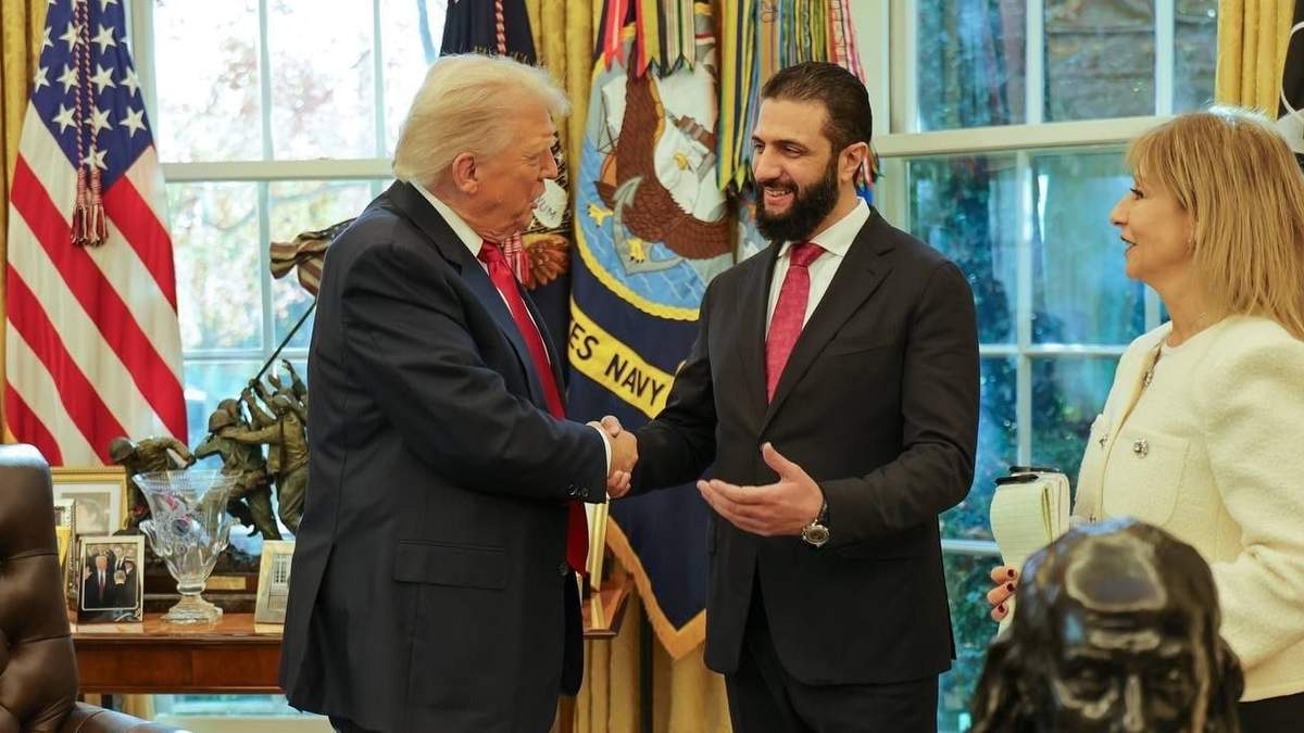 El presidente Donald Trump recibió al mandatario sirio Ahmed al Sharaa en la Casa Blanca el lunes