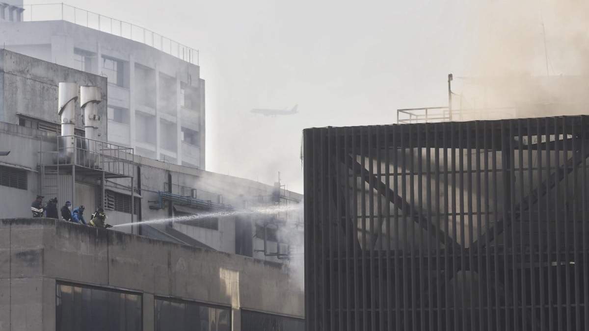 Incendio en las instalaciones del Centro de Control del Sistema de Transporte Colectivo Metro