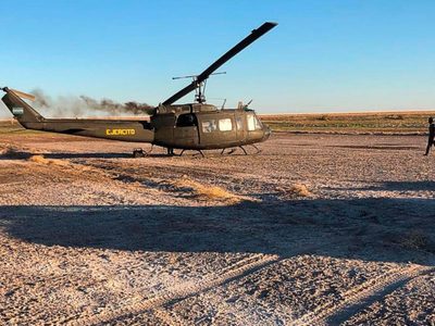 Atención: un helicóptero neuquino tuvo que aterrizar de emergencia