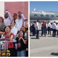 Gobernadores, legisladores y “corcholatas” de Morena se manifiestan contra medidas del INE