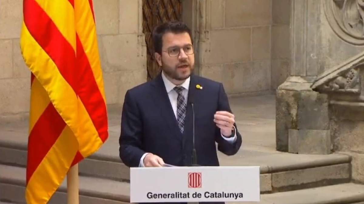 El actual presidente de Cataluña, Pere Aragonès, uno de los espiados