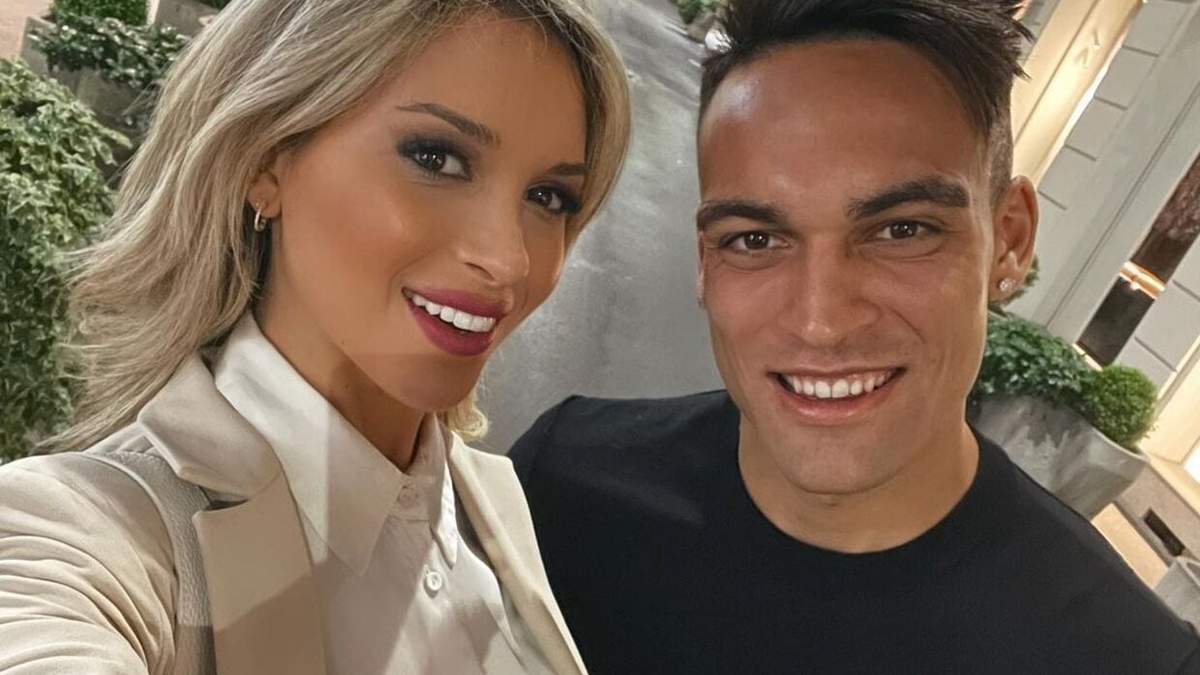 Agustina Gandolfo y Lautaro Martínez. Fuente: (Instagram)