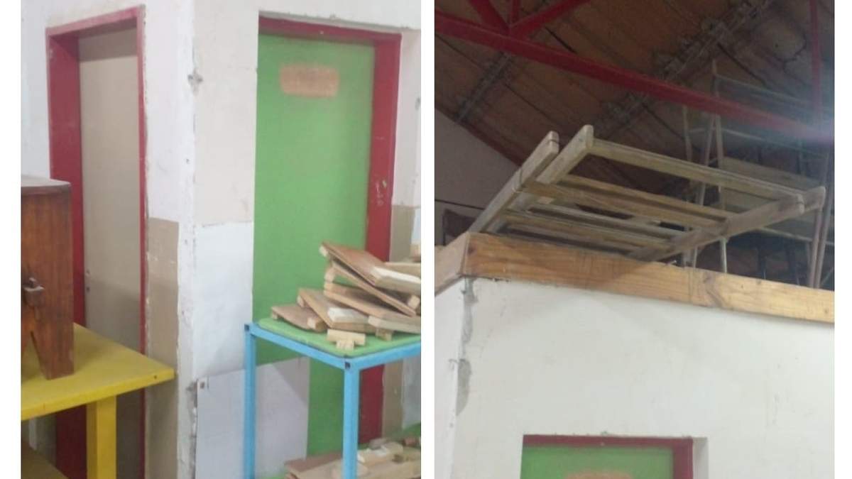 Denunciaron graves problemas edilicios en la EPET 6. Fuente: (Facebook)