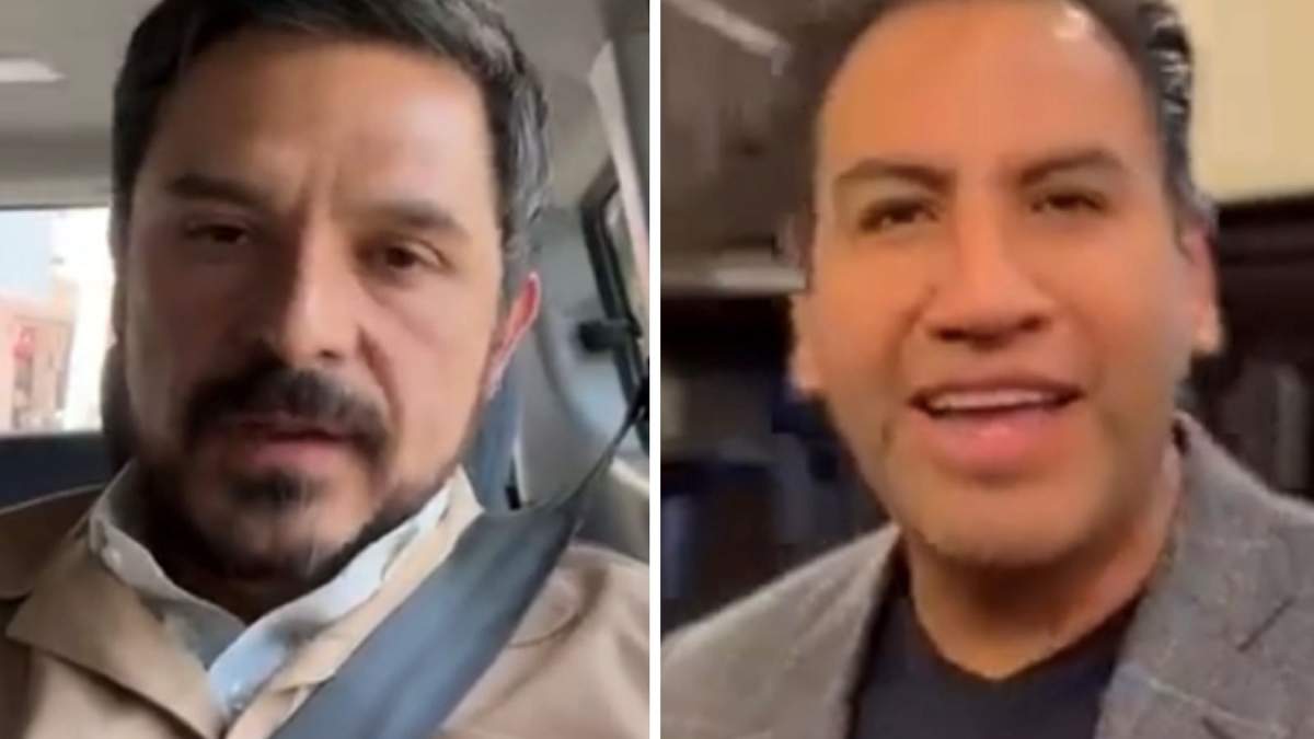 Zoé Robledo y Eduardo Ramírez Aguilar en sus respectivos videos