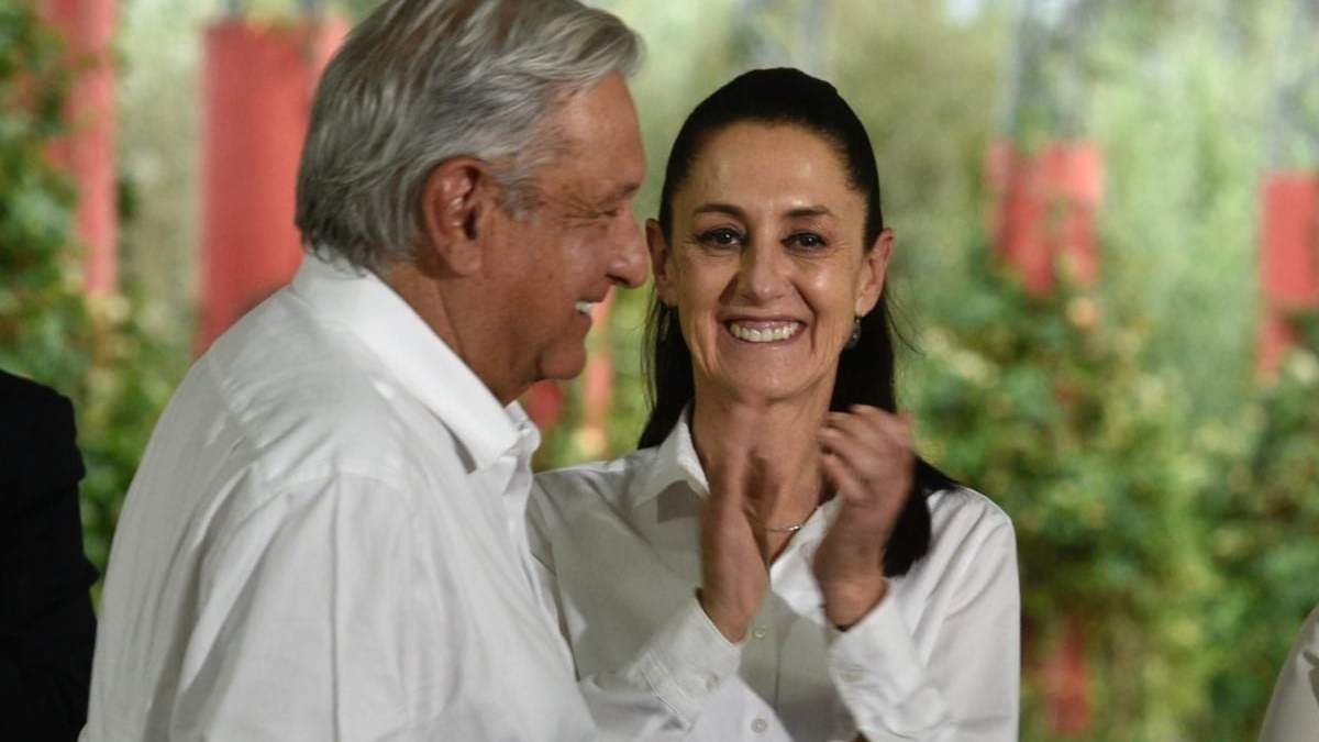 El presidente Andrés Manuel López Obrador y la jefa de gobierno, Claudia Sheinbaum