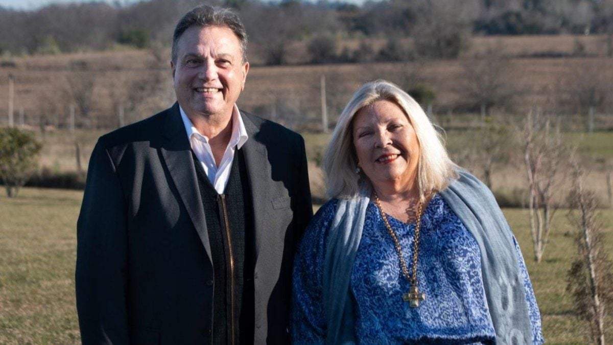 Carlos Eguia y Elisa Carrió. Fuente: (Twitter)