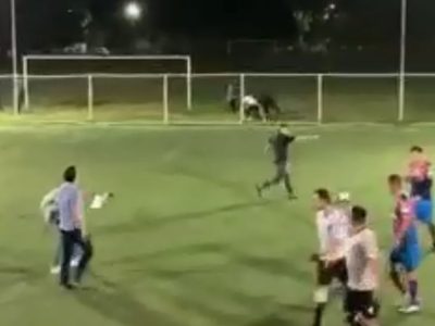Partido de futbol 7 en Azcapotzalco termina en balazos, le disparan al árbitro (Video)