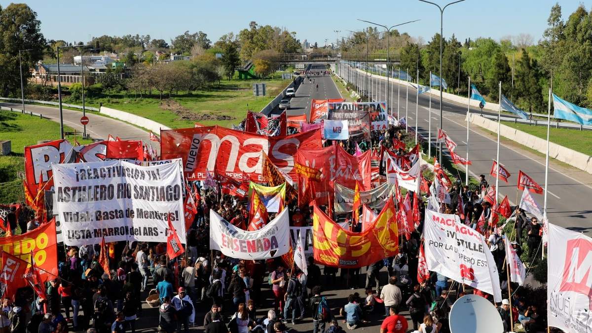 Cortes en los accesos a la Capital Federal desde la provincia de Buenos Aires. Fuente: (Twitter)