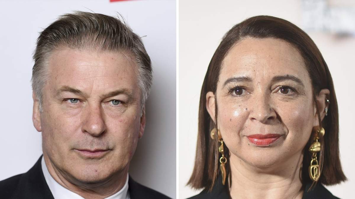 Alec Baldwin y Maya Rudolph, quien interpreta a Kamala Harris