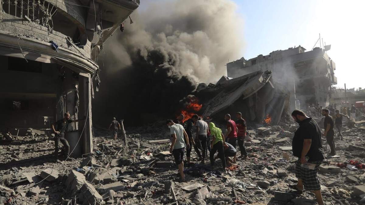 Ataque en el centro de Gaza
