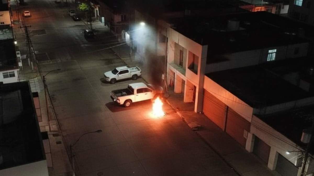 Uno de los ataques a las sedes de la Fiscalía de Baja California