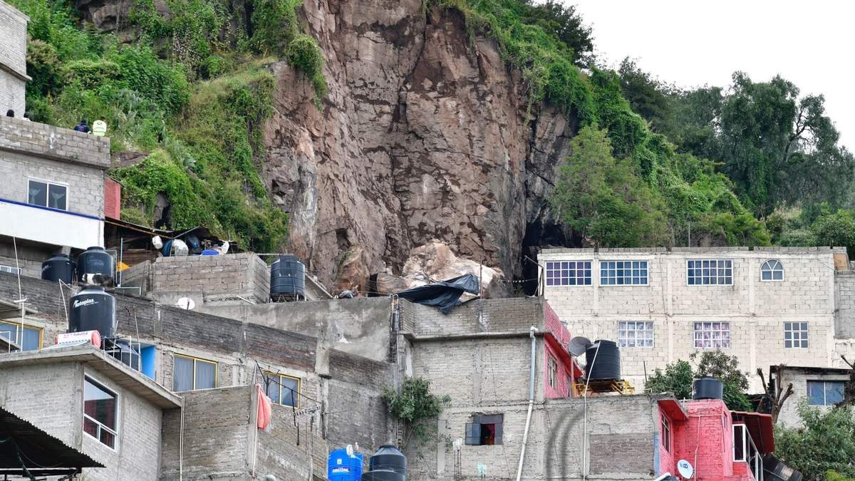 Desgajamiento del Cerro del Chiquihuite, en Tlalnepantla
