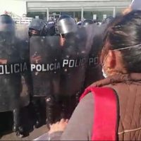 Reprimen protesta de familiares de desaparecidos en Guanajuato