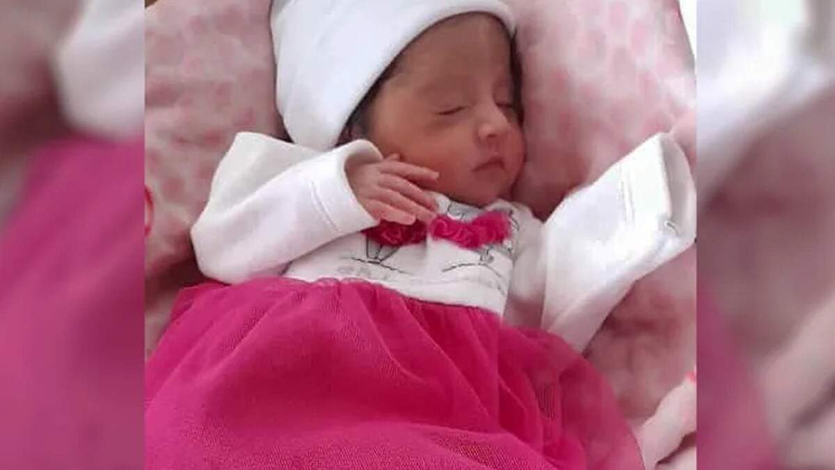 La pequeña Olivia había nacido con 34 semanas de gestación. Fuente (redes sociales).