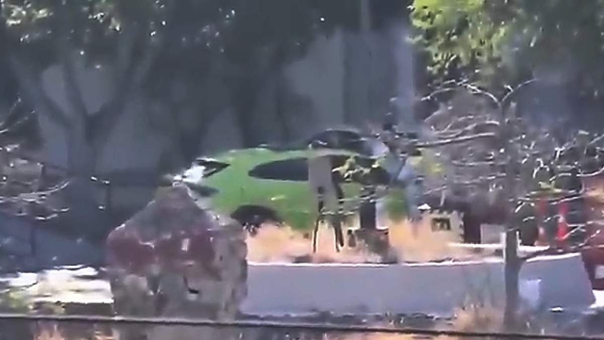 El Lamborghini tiene placas de Chiapas, informaron las autoridades