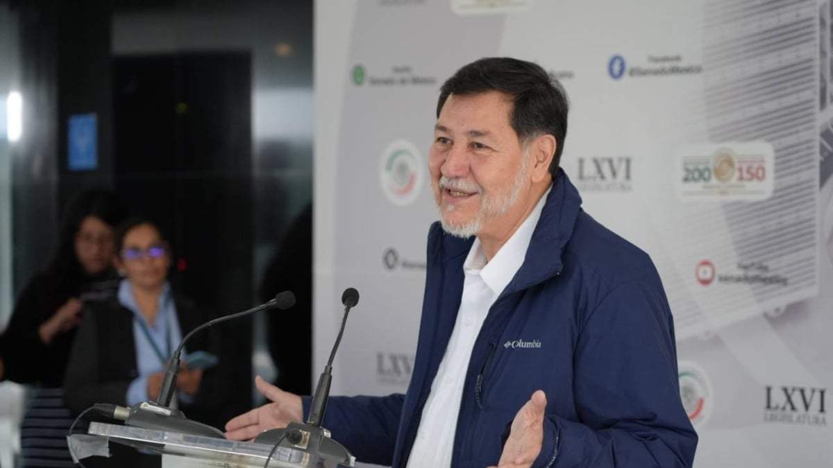 Gerardo Fernández Noroña, presidente de la Mesa Directiva del Senado
